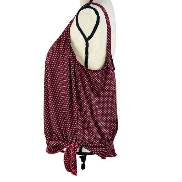 Gabar SZ 20W Blouson Tankini Swimwear Polka Dot Molded Shelf Bra Side Tie Multi - Picture 4 of 8